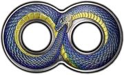 2 Dollars - Elizabeth II 6th Portrait - Snake, Australia, 2022 reverse image