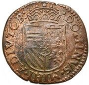 1 Liard - Philip II, France, 1580-1586 reverse image
