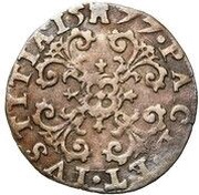 1 Sol "Patard des Etats" - Philip II, France, 1577 reverse image