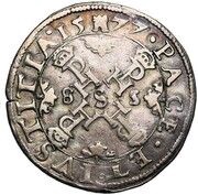 ¼ Ecu "des Etats" of 8 sols - Philip II, France, 1577 reverse image
