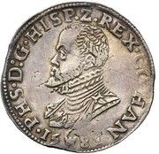 ½ Ecu - Philip II obverse image