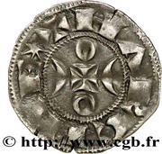 Denier - Hugh IX / Hugh X, France, 1199-1249 reverse image