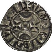 Denier - Hugh XI Lusignan obverse image