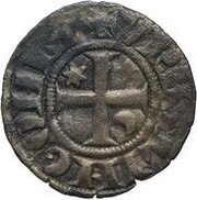 Denier - Guy I, France, 1250-1266 reverse image