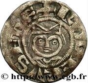 Obol - Philip II and Roger II, France, 1180-1207 reverse image