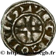 Denier anonymous, France, 1240-1275 reverse image