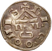 Denier at temple - Immobilization in the name of Charles the Simple obverse image