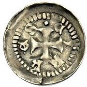 Denier - Frederick III Sierck, mounted knight, France, 1251-1303 reverse image