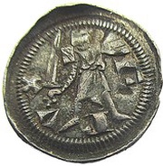 Denier - Frederick III / IV Nancy, duke standing obverse image