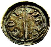 Denier - Frederick III / IV Nancy, duke standing, France, 1251-1328 reverse image