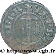Denier - Charles II Sierck-les-Bains, France, 1390-1430 reverse image