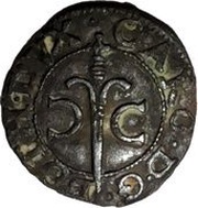Double Denier - Charles III two C obverse image