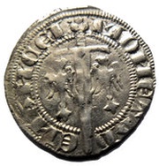 ¼ Groschen Spadin - Theobald II, France, 1303-1312 reverse image