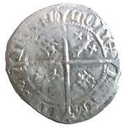 ¼ Groschen - Charles II, France, 1420-1424 reverse image