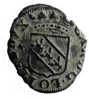 Liard with entwined Cs - Charles IV obverse image
