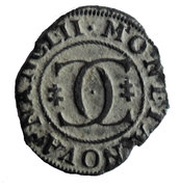 Liard with entwined Cs - Charles IV reverse image