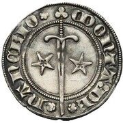 Small Groschen - John I, France, 1372-1389 reverse image