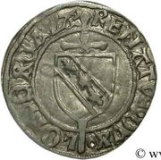 White Denier - René II obverse image
