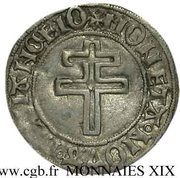 White Denier - René II, France, 1478-1481 reverse image