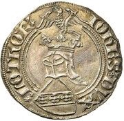 Groschen with helmeted shield - John I obverse image