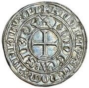 Groschen - John I Sierck; shield, France, 1348-1390 reverse image