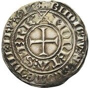 Groschen with shield - Charles II, France, 1390-1420 reverse image