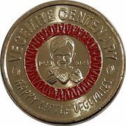 2 Dollars In the name of Elizabeth II; 6th Portrait - Vegemite Centenary; Happy Little Vegemites, Australia, 2023 reverse image