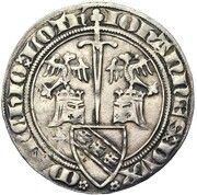 Double Groschen with two helmets - John I obverse image