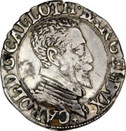 ¼ Teston - Charles III old bust and flat collar obverse image