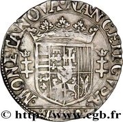 ¼ Teston - Charles III old bust and flat collar, France, 1582-1608 reverse image