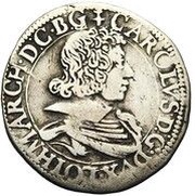 ¼ Teston - Charles IV obverse image