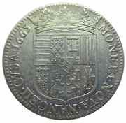 Teston - Charles IV long hair, France, 1663-1669 reverse image
