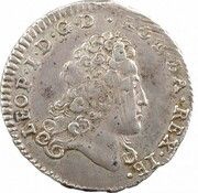 ½ Teston - Leopold I Lorraine arms obverse image