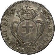 Teston - Leopold I reverse image