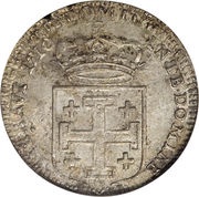 Teston - Leopold I Jerusalem shield, France, 1716-1717 reverse image