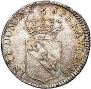1 Teston - Leopold I, France, 1718-1723 reverse image