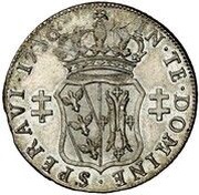 Teston - Francis III, France, 1736 reverse image
