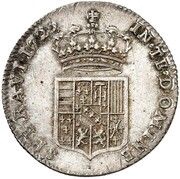 ¼ Silver Leopold - Leopold I reverse image