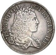 Ecu "Silver Leopold" - Leopold I shield of Bar/Lorraine obverse image