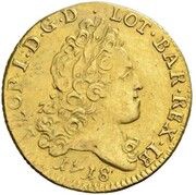 ½ Gold Leopold - Leopold I shield with 3 alerions obverse image