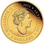 2 Dollars In the name of Elizabeth II; 6th Portrait - Mini-Roo - Gold Bullion Coin obverse image