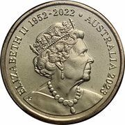 2 Dollars In the name of Elizabeth II; 6th Portrait - Memorial Obverse obverse image