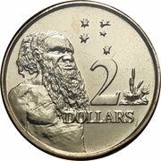 2 Dollars In the name of Elizabeth II; 6th Portrait - Memorial Obverse, Australia, 2023 reverse image