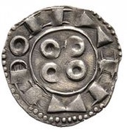 Denier, France, 1101-1200 reverse image
