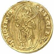Gold Guilder - Robert of Lenoncourt, France, 1551-1553 reverse image