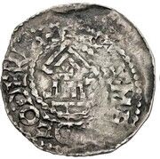 Denier - Theoderic I with emperor Otto I or Otto II obverse image