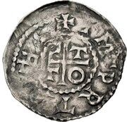 Denier - Theoderic I with emperor Otto I or Otto II, France, 964-984 reverse image