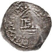 Denier - Theoderic II Temple, France, 1005-1014 reverse image