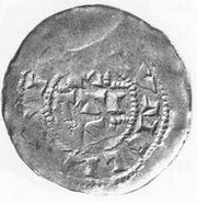 Denier anonyme Rimlingen, France, 1090-1115 reverse image