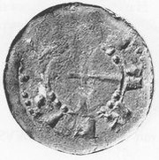 Denier anonyme Sarrebourg, France, 1104-1115 reverse image